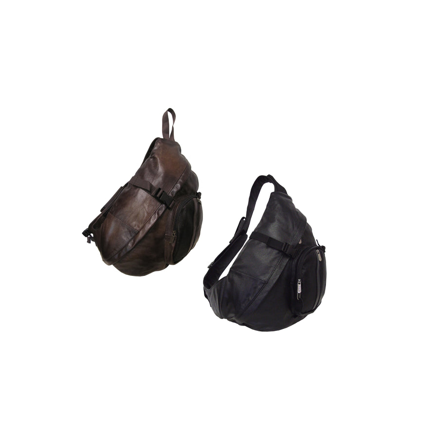 PC Leather Cross Body Sling Bag (#1519-03)