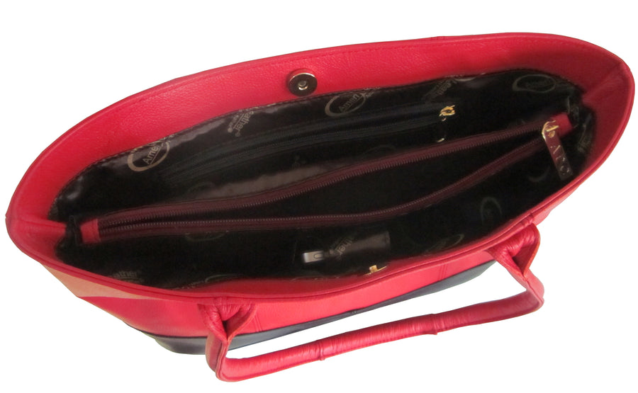 Casual Leather Handbag (#1827)
