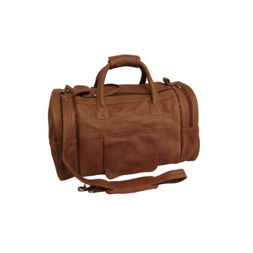 Amerileather Distressed Brown Leather 20-inch Dual Zippered Duffel (#3704-2)