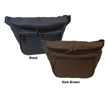 Jumbo Size Leather Fanny Pack (#7320-04)