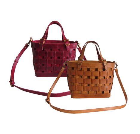 Amerileather Dorgon Latigo Leather Basket Handbag (#1280-12)