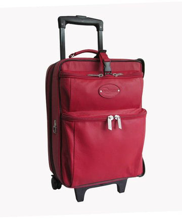 Amerileather Red Leather Novix Garment Bag (#2460-1)