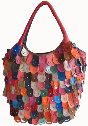 Amerileather Rainbow Peacock Handbag (#1762-9)