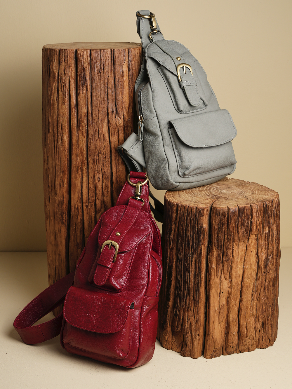 amerileather grylls sling mini leather backpack Amerileather Grylls Petite Sling Purse (#707-012457) Red