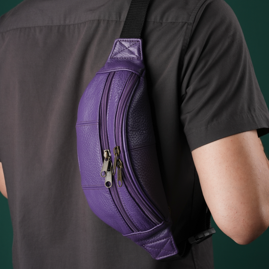 Assorted Leather Fanny Packs (#7313)