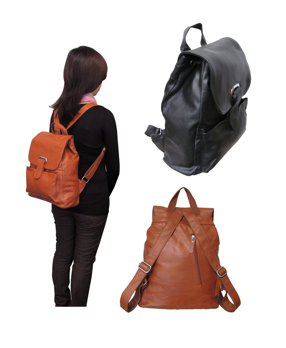 amerileather ceo leather backpack Amerileather Miles Backpack Black