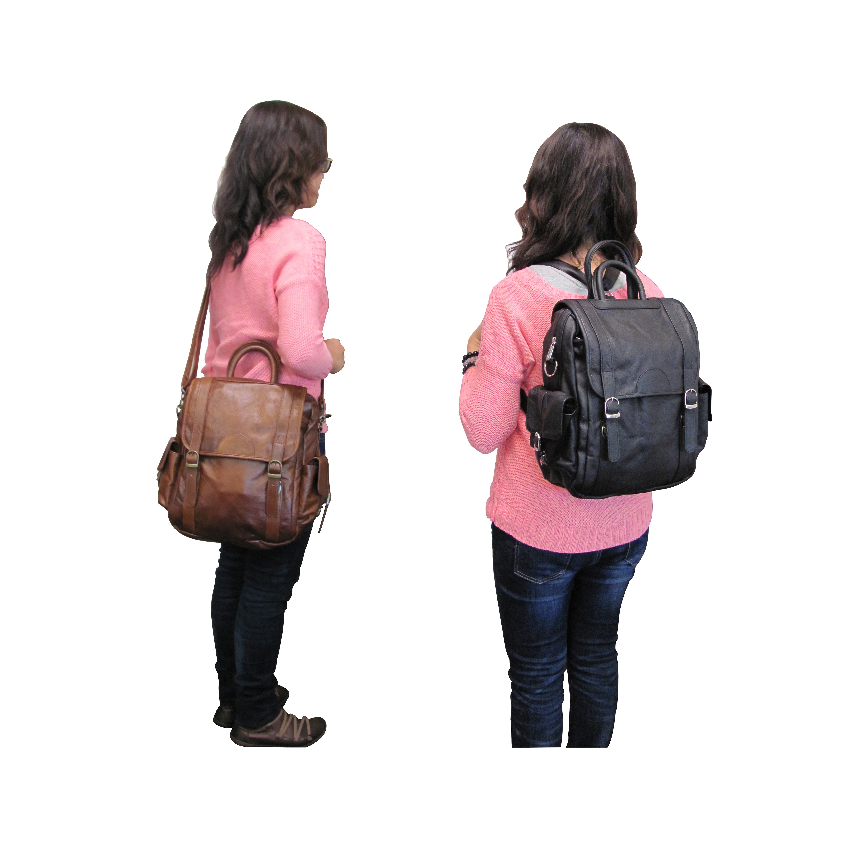 Leather Three Way Backpack (#1516-02)