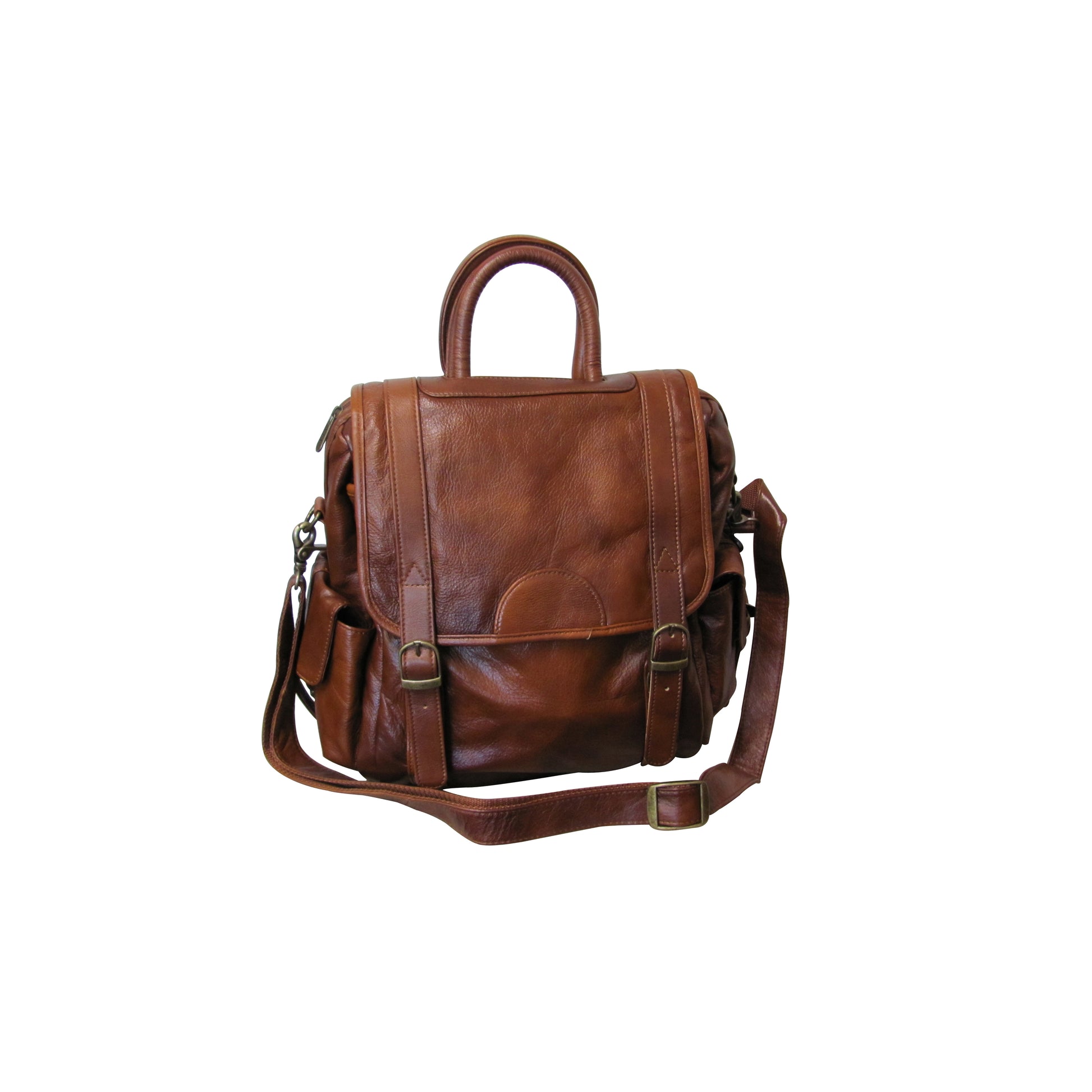 amerileather vacationer jumbo leather backpack Leather Three Way Backpack (#1516-02)