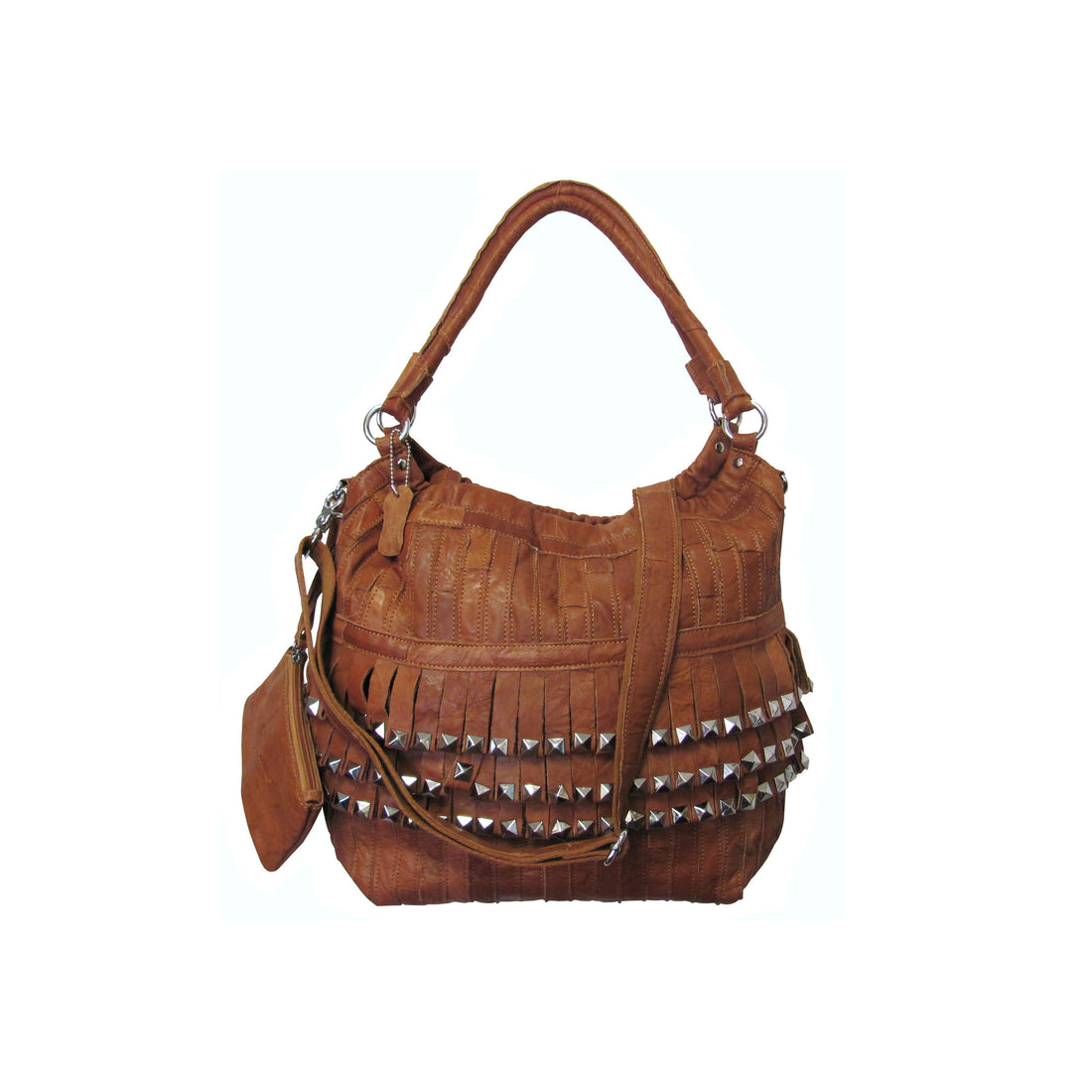 Studded Tutu Leather Handbag (#1720-02)
