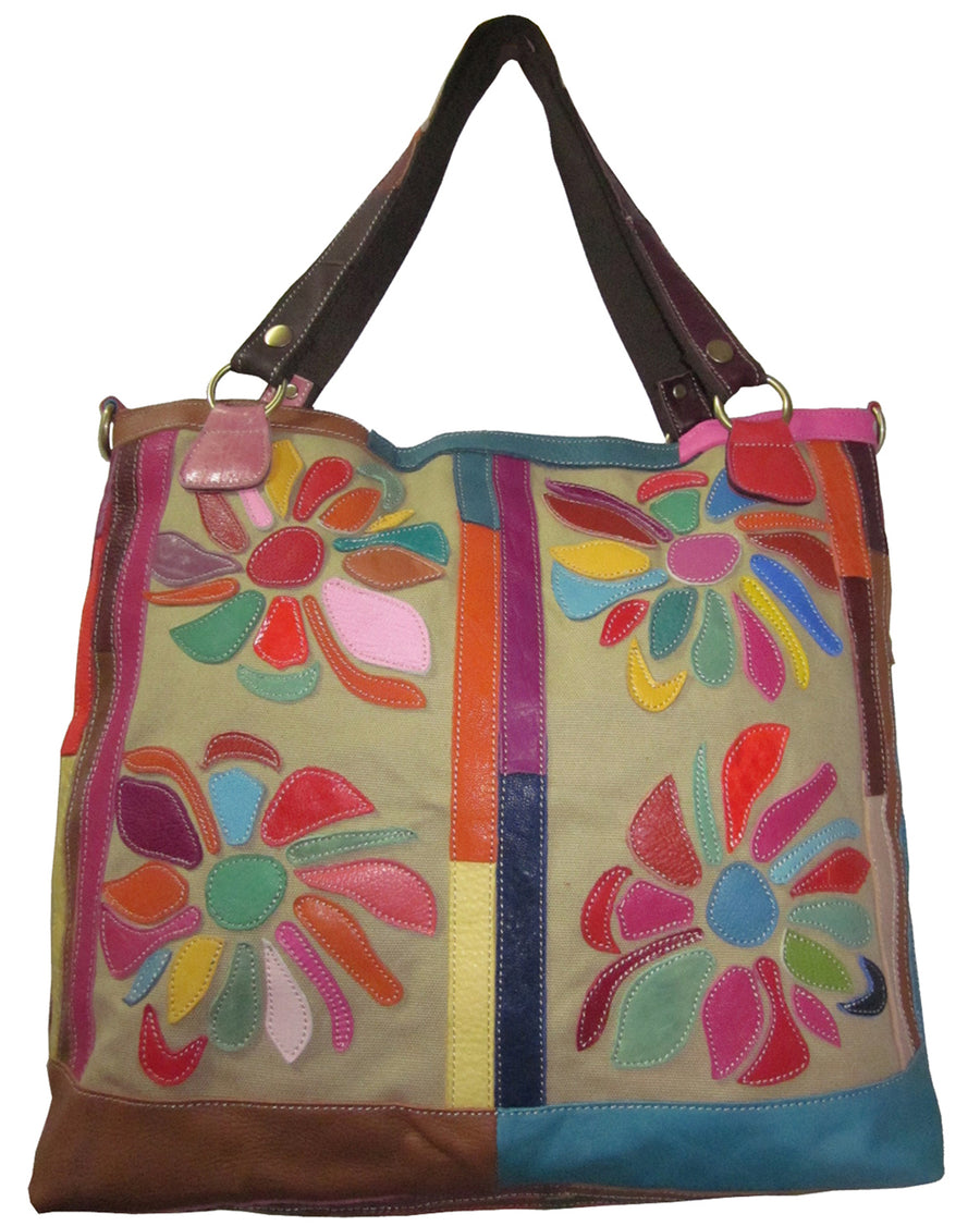 Amerileather rosalie leather tote best sale bag