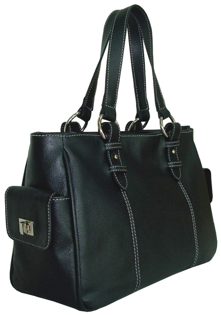 Sophisticated Leather Shopper Bag (#1831-045)