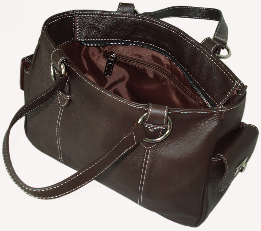 Sophisticated Leather Shopper Bag (#1831-045)