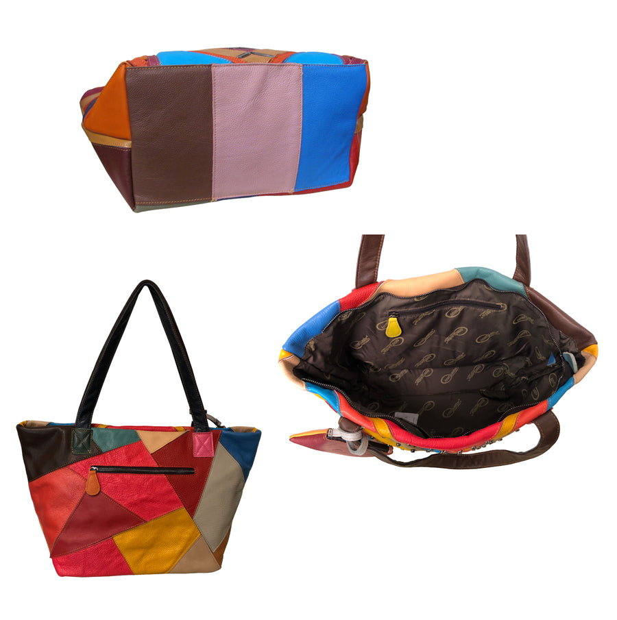 Amerileather Simonda Rainbow Tote (#1935-89)