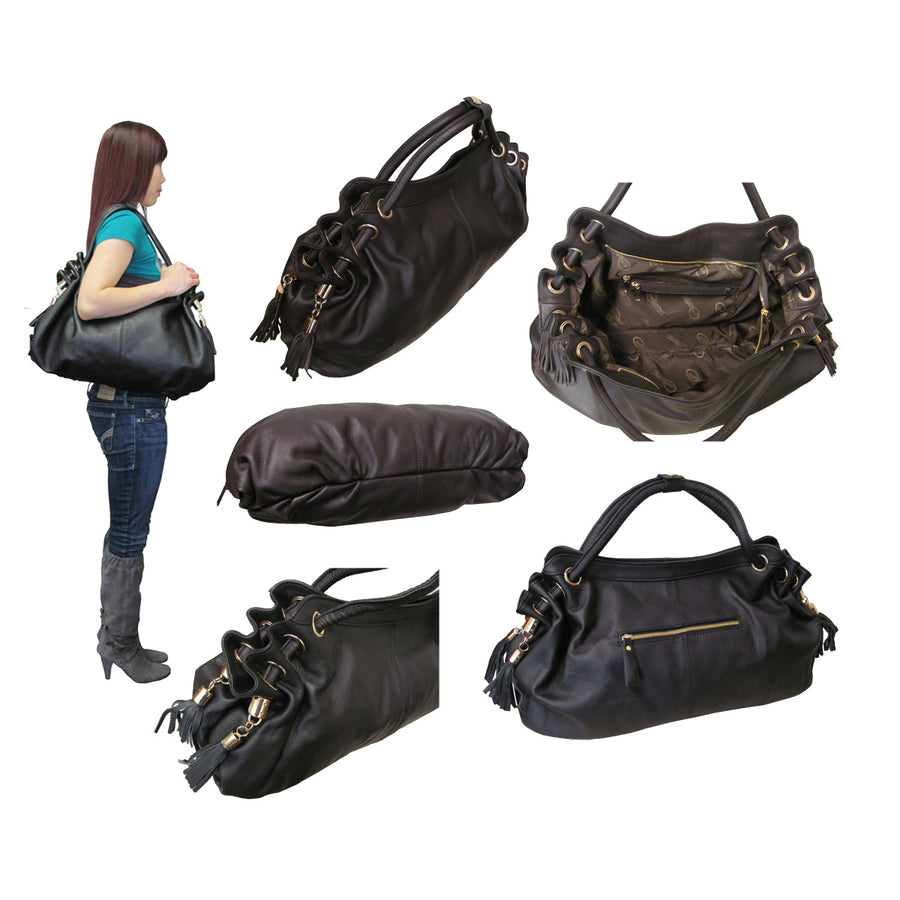 Musette Leather Handbag (#1899-01378)