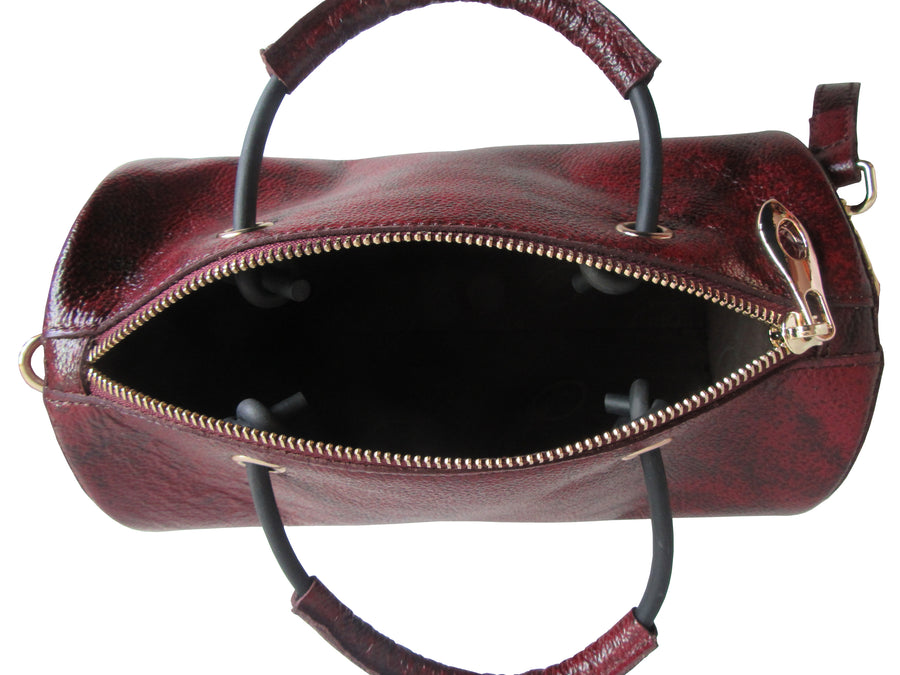 Amerileather Cyrus Leather Tube Handbag (#1890-5)