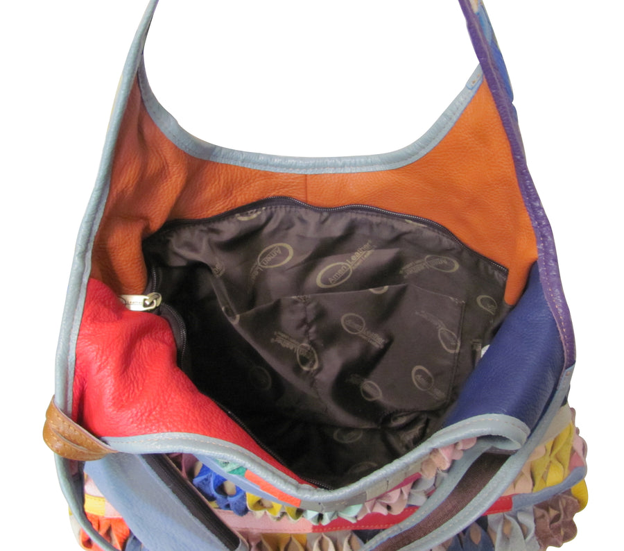 Amerileather Honeycomb Leather Tote Bag (#1915-9)