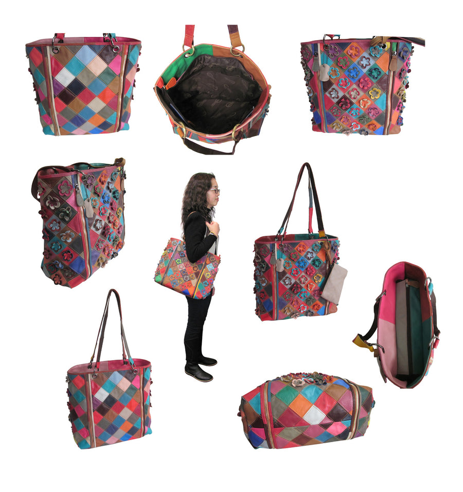 Amerileather Maxille Leather Hand/Tote Bag (#1920-9)