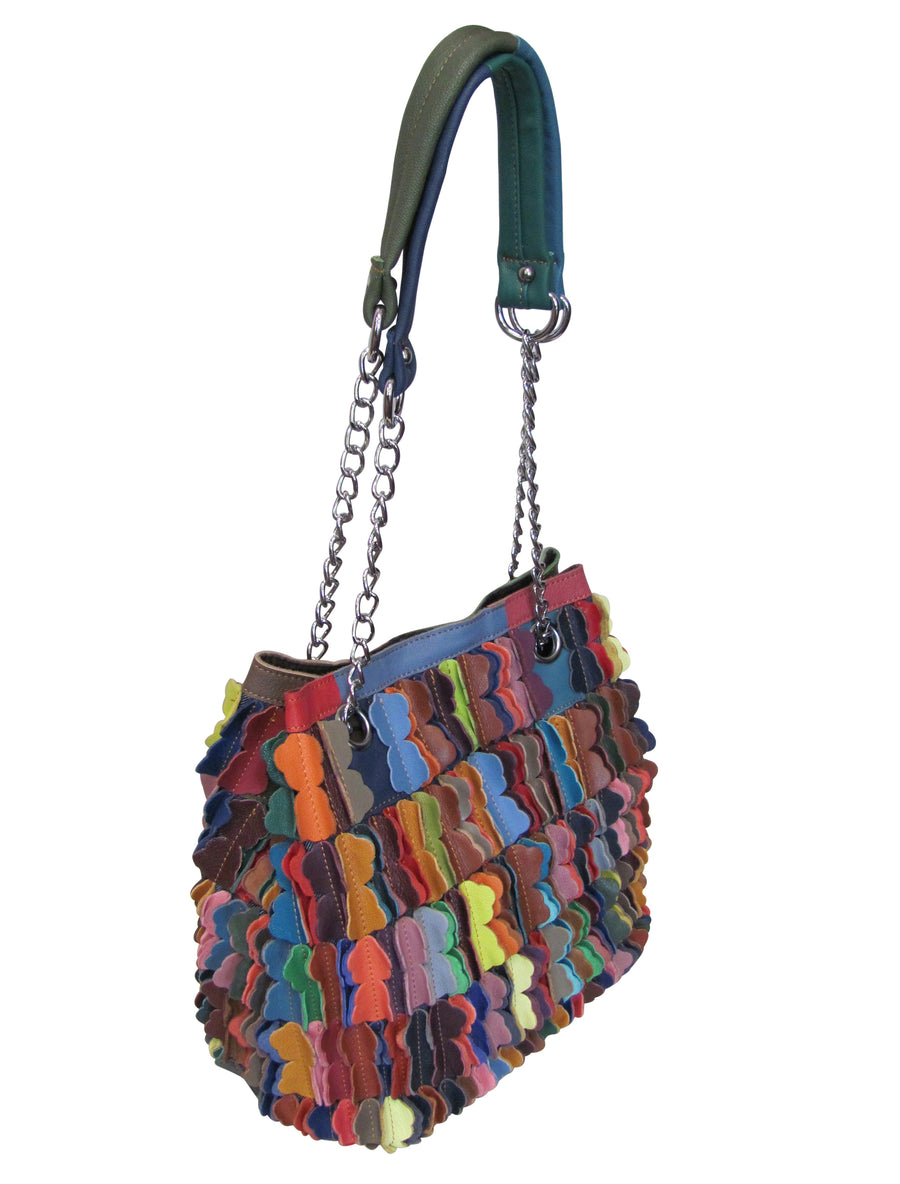 Amerileather Papillon Leather Shoulder Bag (#1929-9)