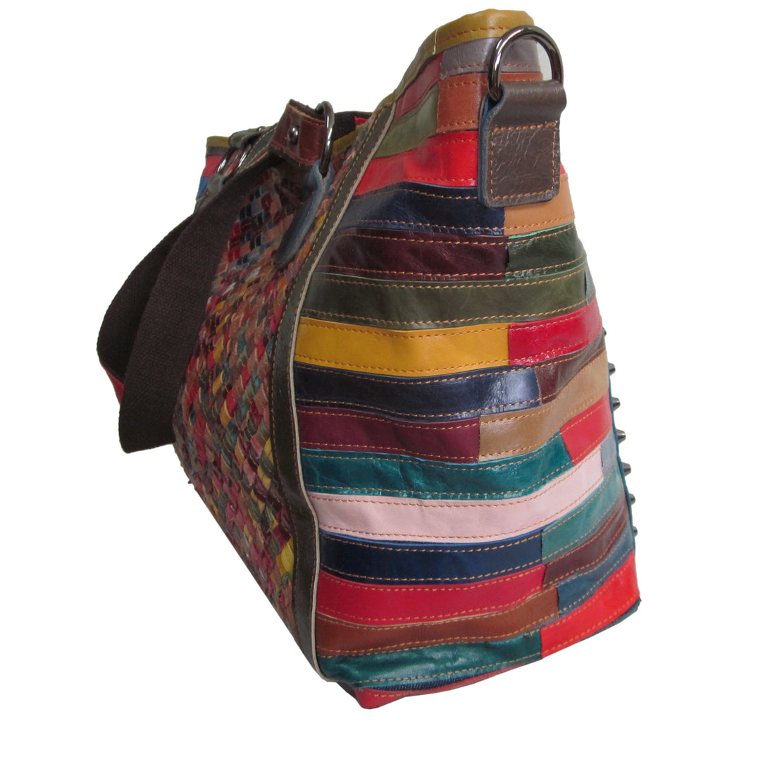 Amerileather Cecily Woven Tote Bag (#1930-9)