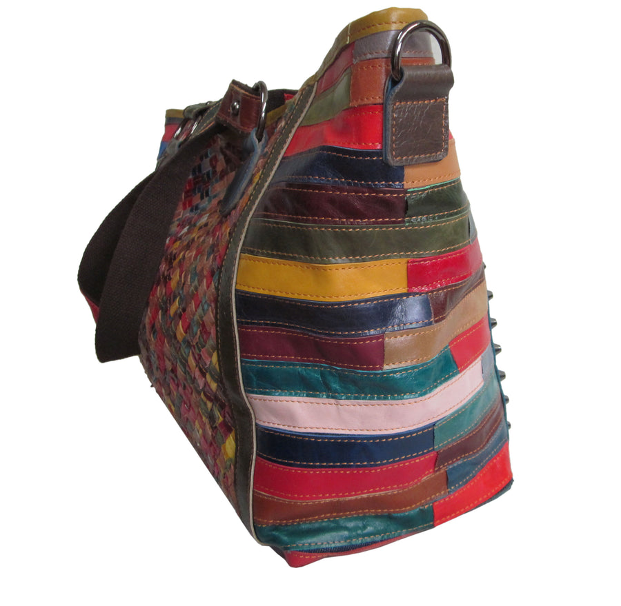 Amerileather Cecily Woven Tote Bag (#1930-9)