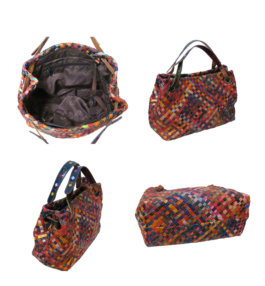 Amerileather Cybil Woven Handbag (1936-9)