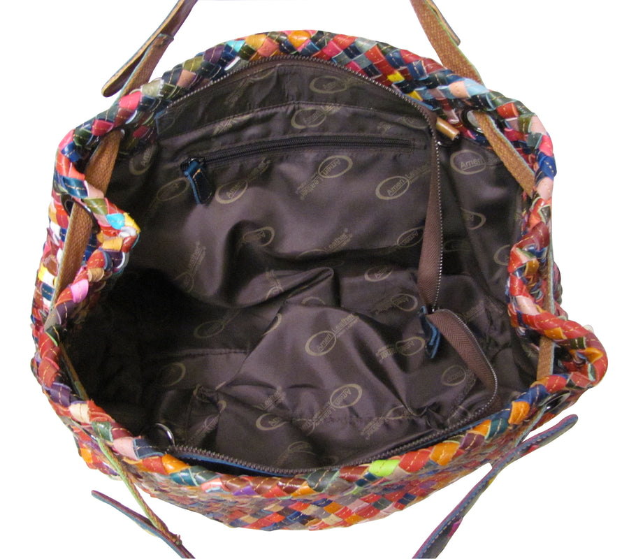 Amerileather Cybil Woven Handbag (1936-9)