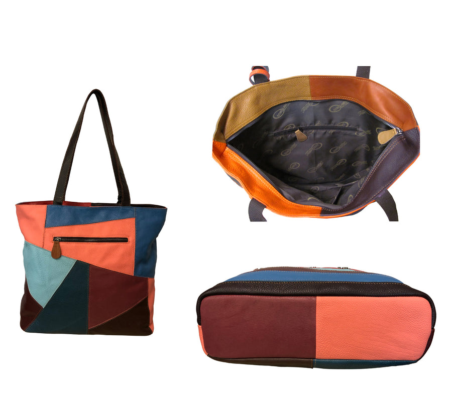 Amerileather Etta Rainbow Tote (#1937-89)