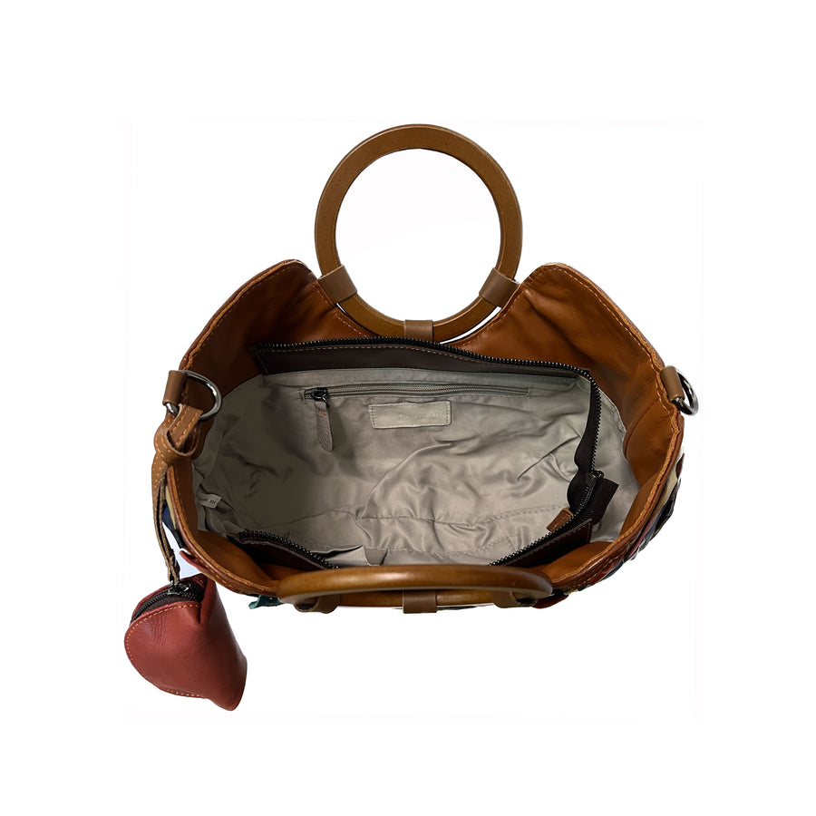 Amerileather Villow Leather Handbag (#1956-9)