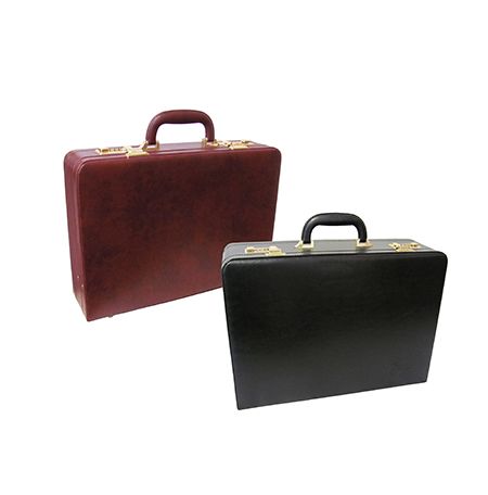 Amerileather Expandable Executive Faux Leather Attache Case (#2893-89)