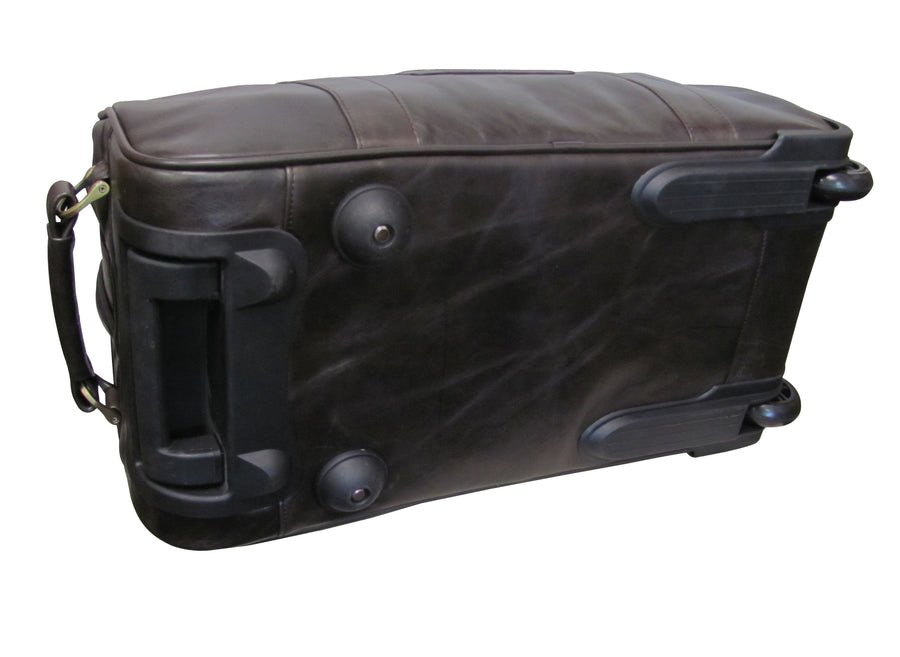 Amerileather Etta Leather Duffel On Wheels (#2218-4)