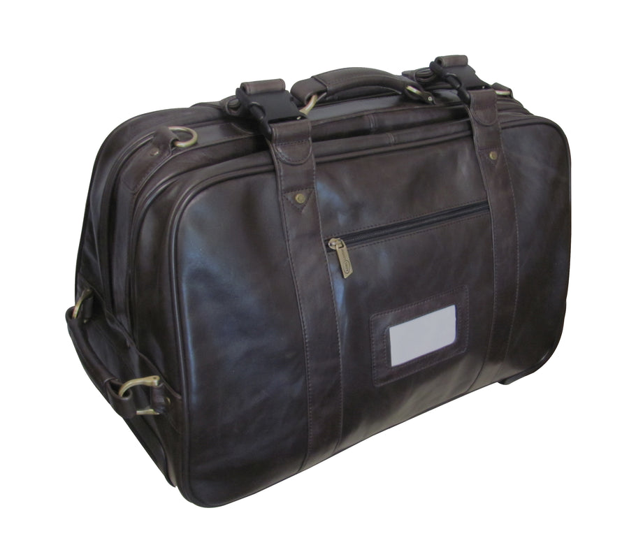 Amerileather Etta Leather Duffel On Wheels (#2218-4)