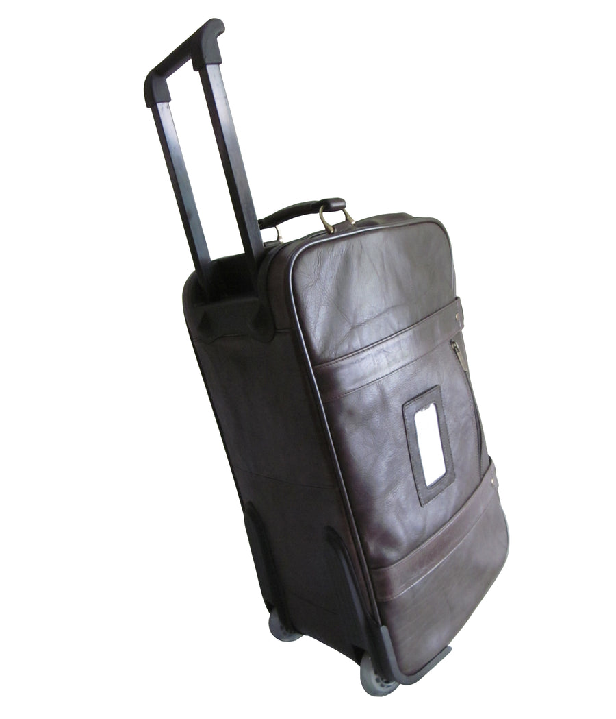 Amerileather Etta Leather Duffel On Wheels (#2218-4)