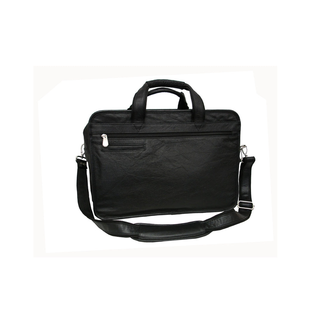 amerileather leather laptop backpack briefcase (#2437-04) Backpack features a large flap closure with a snap buckle Amerileather Leather Executive Briefcase -