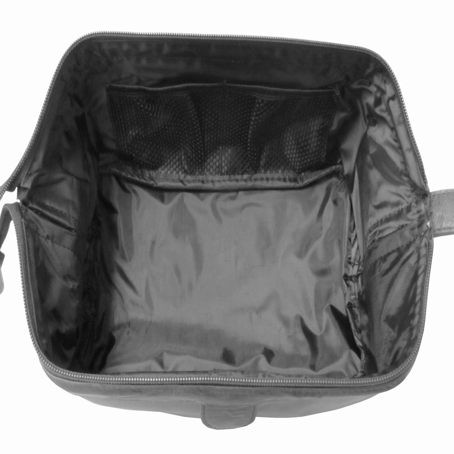 Amerileather Leather Toiletry Bag, Black Amerileather Leather Toiletry Bag, Black