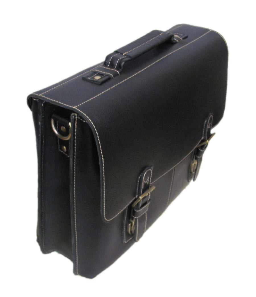 Classical Leather Organizer Briefcase (#2750-02)