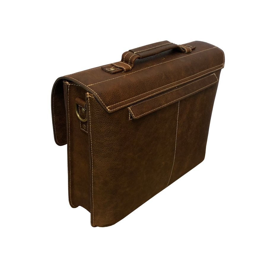 Classical Leather Organizer Briefcase (#2750-02)