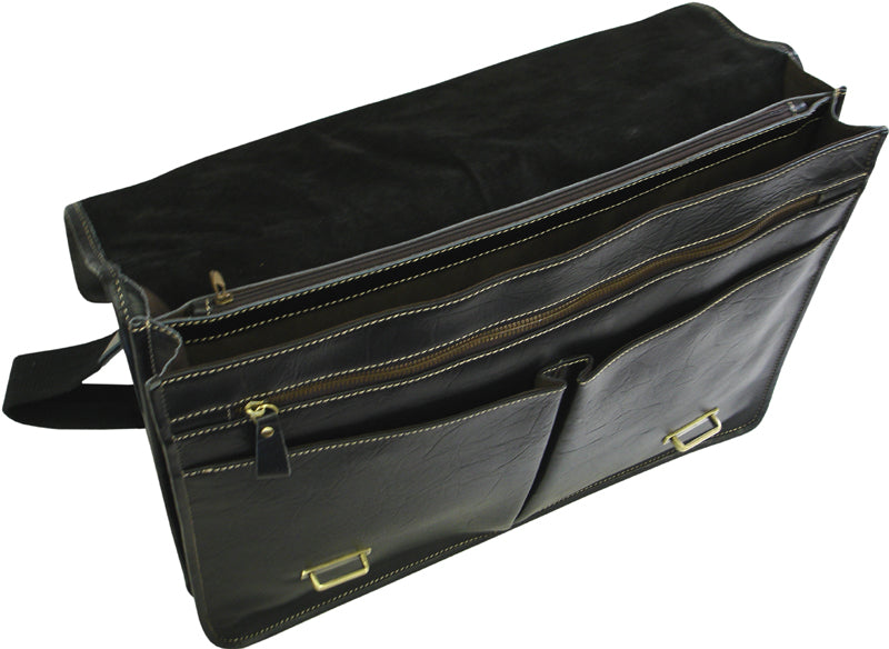 Traditional Double Slip-in Executive Briefcase (#2760-02)
