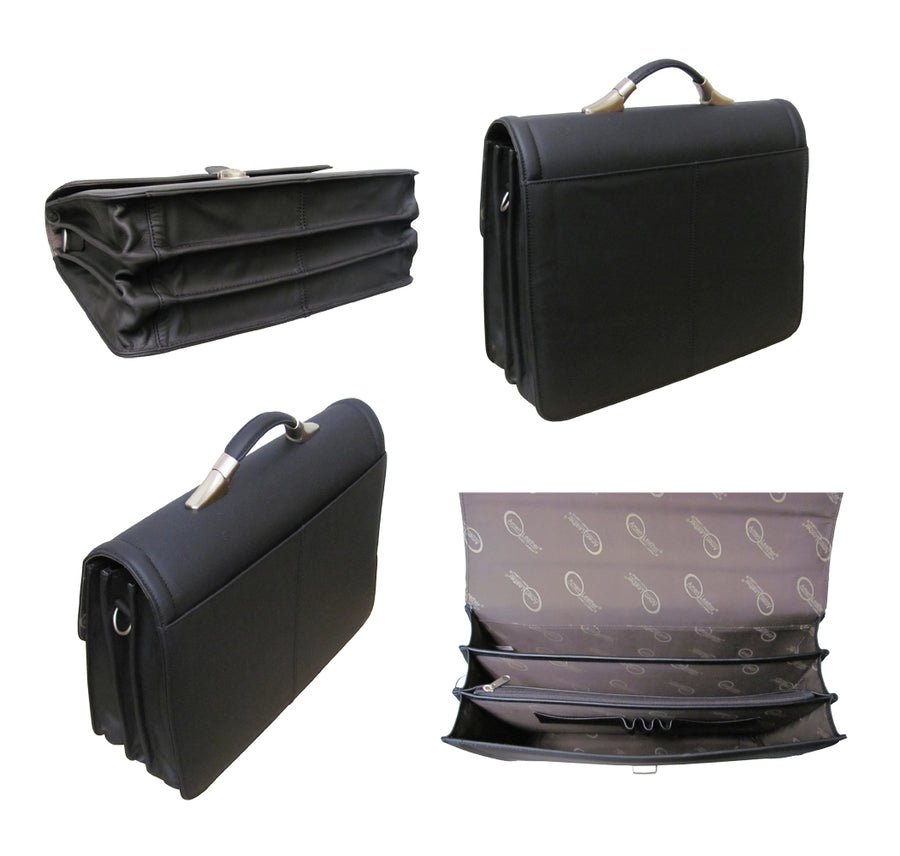 APC Savvy Leather Executive Briefcase (#2840-02)