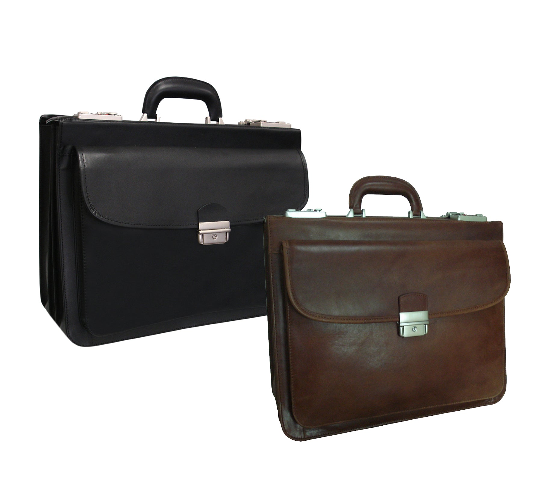 Amerileather Modern Attache Leather Executive Brief (#2891-04)