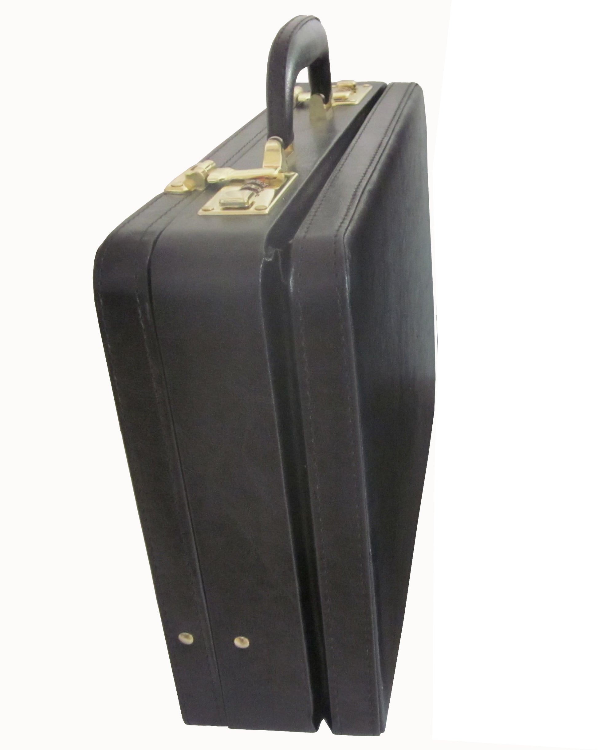 NWT-Amerileather Black Leather Attaché Briefcase - Combination Lock-Vintage NWT-Amerileather Black Leather Attaché Briefcase - Combination Lock-Vintage