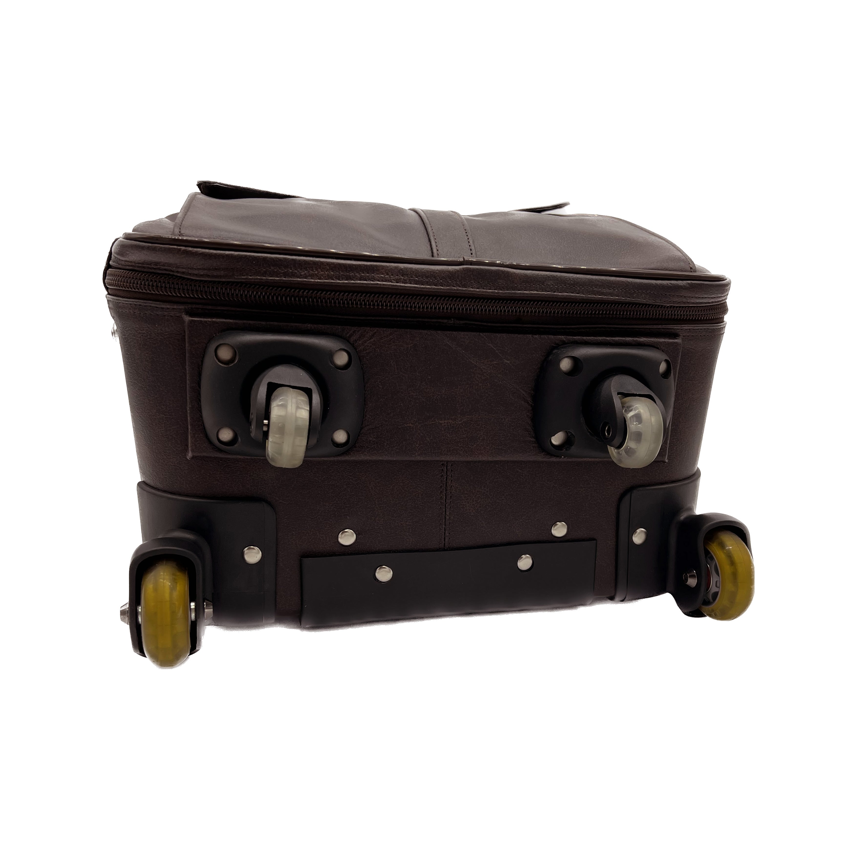 Amerileather Chestnut Leather Carry-on Pullman (#608-8)