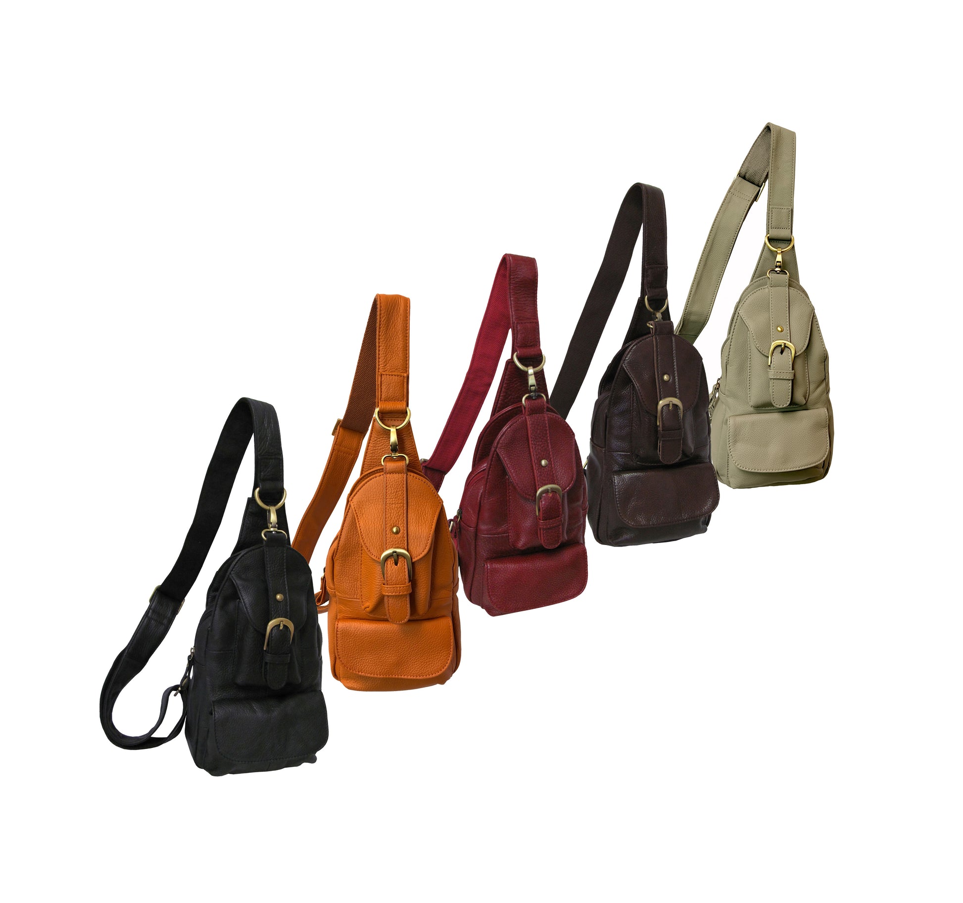 Amerileather Grylls Petite Sling Purse (#707-012457) Red