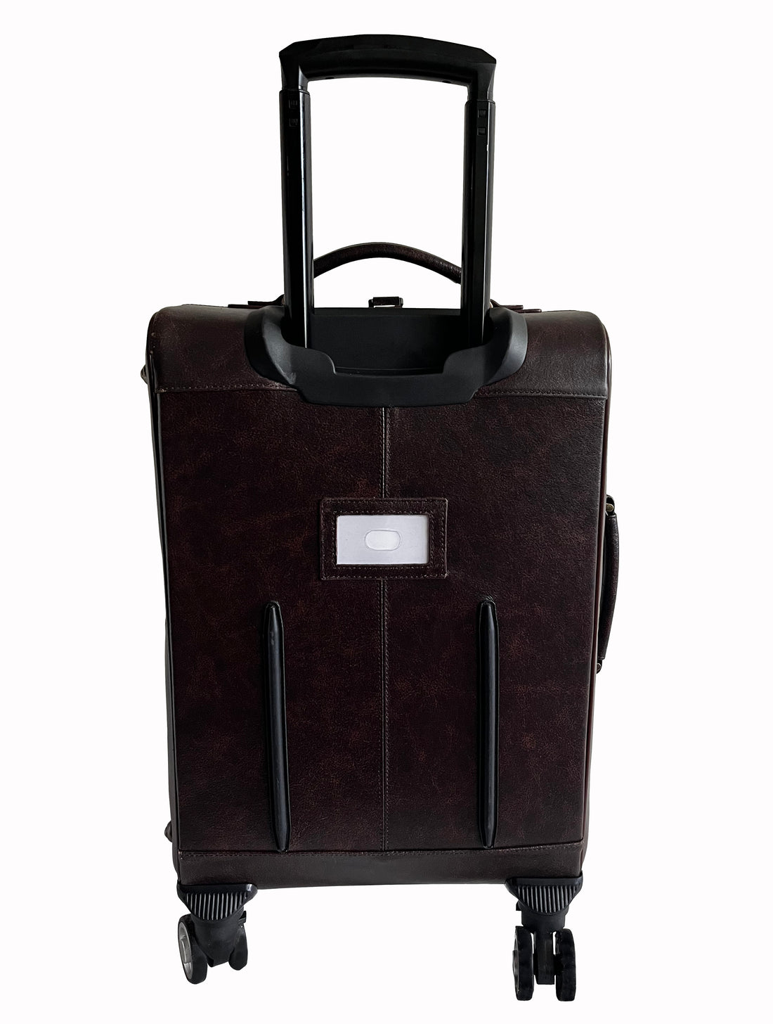 Amerileather Chestnut Leather Three Piece Set Traveler on Spinner Wheels (#8603-8)