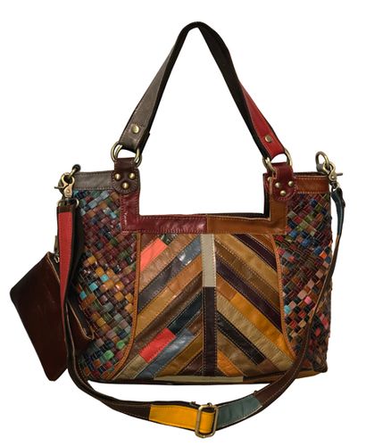 Amerileather Hazelle Leather Handbag/Shoulder Bag (#1703-9)