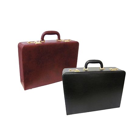Amerilether Large Expandable Faux Leather Attachè Case (#2894-89)
