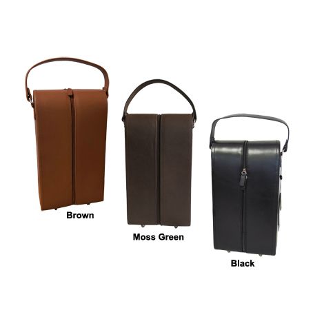 Leather Double Wine Case Holder (#22-027)