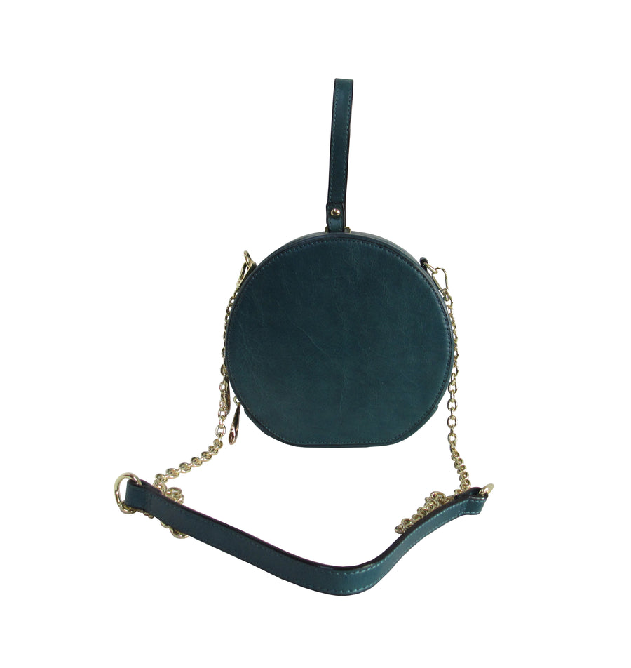 Amerileather Marcie Round Leather Shoulder Bag (#1236-578)
