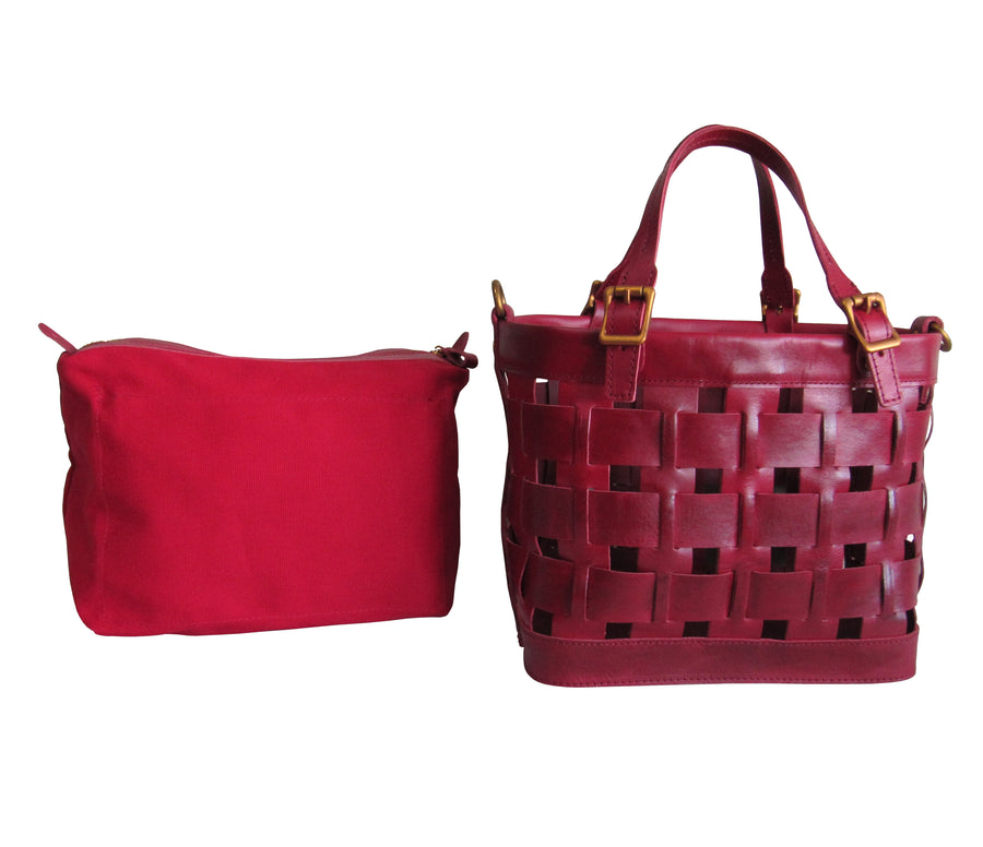 Amerileather Dorgon Latigo Leather Basket Handbag (#1280-12)