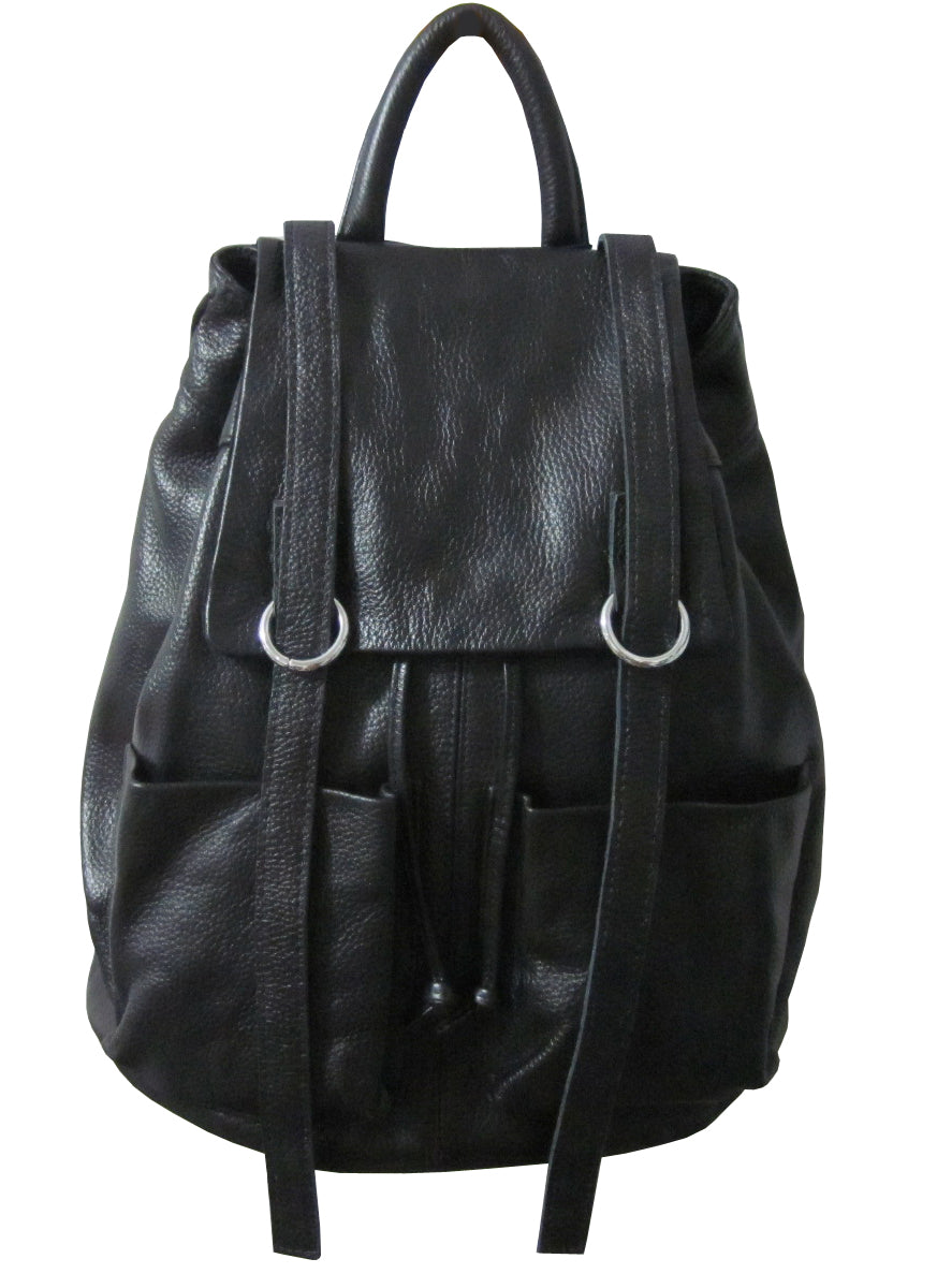 amerileather jumbo leather backpack with adjustable shoulder straps Amerileather Chief Backpack (#1514-0259)