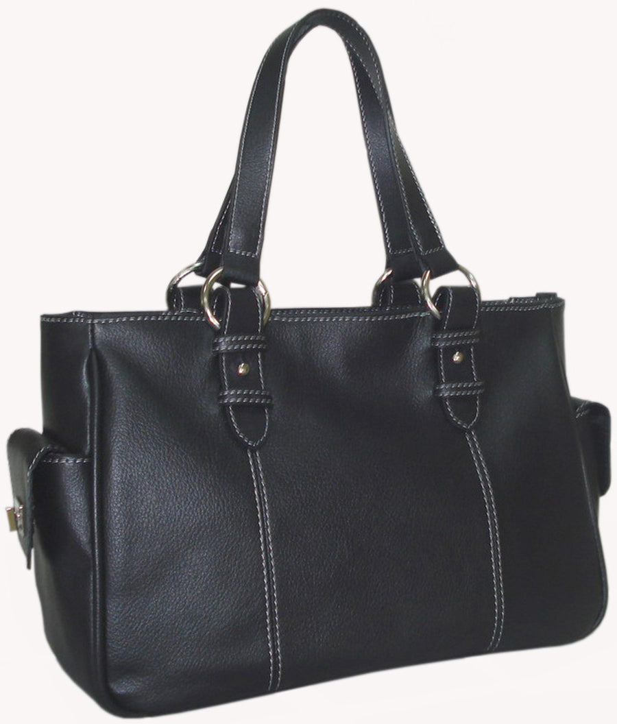 Sophisticated Leather Shopper Bag (#1831-045)